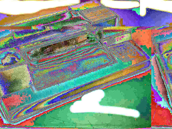 a glitched out image