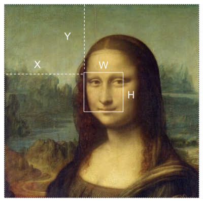 subsection of the mona lisa