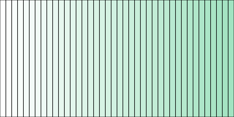 a white to green gradient